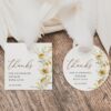 Sunflowers Favor Tags, Gift Tags, Party Tags, Bridal Shower, Printable File, Edit Yourself, SH44