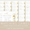 Sunflowers Bridal Shower Games Bundle, Set of 30 Games, Printable File, Edit Yourself, SH44 Sunflowers Bridal Shower Games Bundle, Set of 30 Games, Printable File, Edit Yourself, SH44