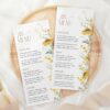 Sunflowers Menu, Bridal Shower Stationery, Printable File, Edit Yourself, SH44