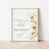 Sunflowers Mimosa Bar Sign, Bridal Shower Sign, Printable File, Edit Yourself, SH44