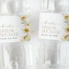 Sunflowers Water Bottle Labels, Bridal Shower Decoration, Printable File, Edit Yourself, SH44