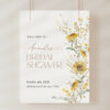 Sunflowers Welcome Sign, Bridal Shower Sign, Printable File, Edit Yourself, SH44
