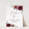 Burgundy Flowers Custom Sign, Printable File, Edit Yourself, SH02 SH13 SH83