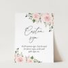 Blush Flowers Custom Sign, Wedding Sign, Printable File, Edit Yourself, SH03