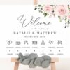 Blush Flowers Order of Events Sign, Welcome Sign, Printable File, Edit Yourself, SH03 Blush Flowers Order of Events Sign, Welcome Sign, Printable File, Edit Yourself, SH03
