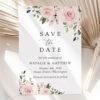 Blush Flowers Save the Date, Wedding Stationery, Printable File, Edit Yourself, SH03 Blush Flowers Save the Date, Wedding Stationery, Printable File, Edit Yourself, SH03