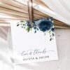 Navy Blue Flowers Favor Tags, Gift Tags, Party Tags, Wedding, Printable File, Edit Yourself, SH16 Navy Blue Flowers Favor Tags, Gift Tags, Party Tags, Wedding, Printable File, Edit Yourself, SH16