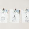Dusty Blue Flowers Seating Cards, Wedding Stationery, Printable File, Edit Yourself, SH24 Dusty Blue Flowers Seating Cards, Wedding Stationery, Printable File, Edit Yourself, SH24