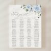 Dusty Blue Flowers Seating Chart, Wedding Sign, Printable File, Edit Yourself, SH24 Dusty Blue Flowers Seating Chart, Wedding Sign, Printable File, Edit Yourself, SH24