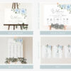 Dusty Blue Flowers Wedding Bundle, Printable File, Edit Yourself, SH24 Dusty Blue Flowers Wedding Bundle, Printable File, Edit Yourself, SH24