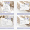 Purple Flowers Wedding Bundle, Printable File, Edit Yourself, SH29 Purple Flowers Wedding Bundle, Printable File, Edit Yourself, SH29