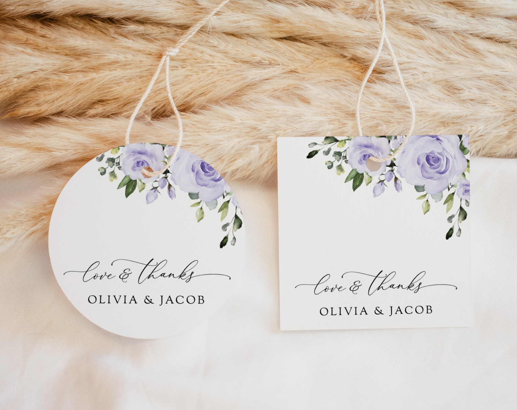 Purple Flowers Favor Tags, Gift Tags, Party Tags, Wedding, Printable File, Edit Yourself, SH29 Purple Flowers Favor Tags, Gift Tags, Party Tags, Wedding, Printable File, Edit Yourself, SH29