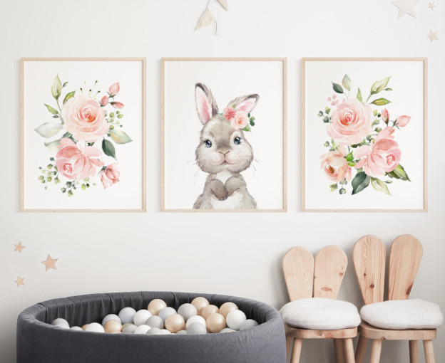 How to Choose Wall Art for Your Child’s Room - Strawberry and Hearts