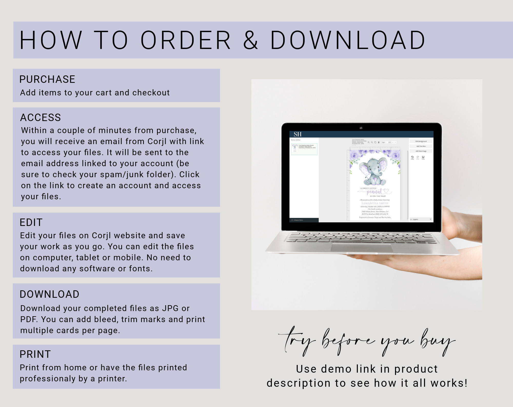 Instructions Instructions