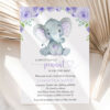 Cute Elephant Baby Shower Invitation, Girl Baby Shower, Printable File, Edit Yourself, SH18 Cute Elephant Baby Shower Invitation, Girl Baby Shower, Printable File, Edit Yourself, SH18