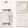 White Flowers Wedding Bundle, Printable File, Edit Yourself, SH33 White Flowers Wedding Bundle, Printable File, Edit Yourself, SH33