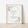 White Flowers Custom Sign, Wedding Sign, Printable File, Edit Yourself, SH33 White Flowers Custom Sign, Wedding Sign, Printable File, Edit Yourself, SH33