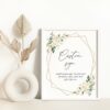 White Flowers Custom Sign, Wedding Sign, Printable File, Edit Yourself, SH33 White Flowers Custom Sign, Wedding Sign, Printable File, Edit Yourself, SH33