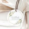 White Flowers Favor Tags, Gift Tags, Party Tags, Wedding, Printable File, Edit Yourself, SH33