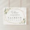 White Flowers Order of Events Sign, Welcome Sign, Printable File, Edit Yourself, SH33 White Flowers Order of Events Sign, Welcome Sign, Printable File, Edit Yourself, SH33