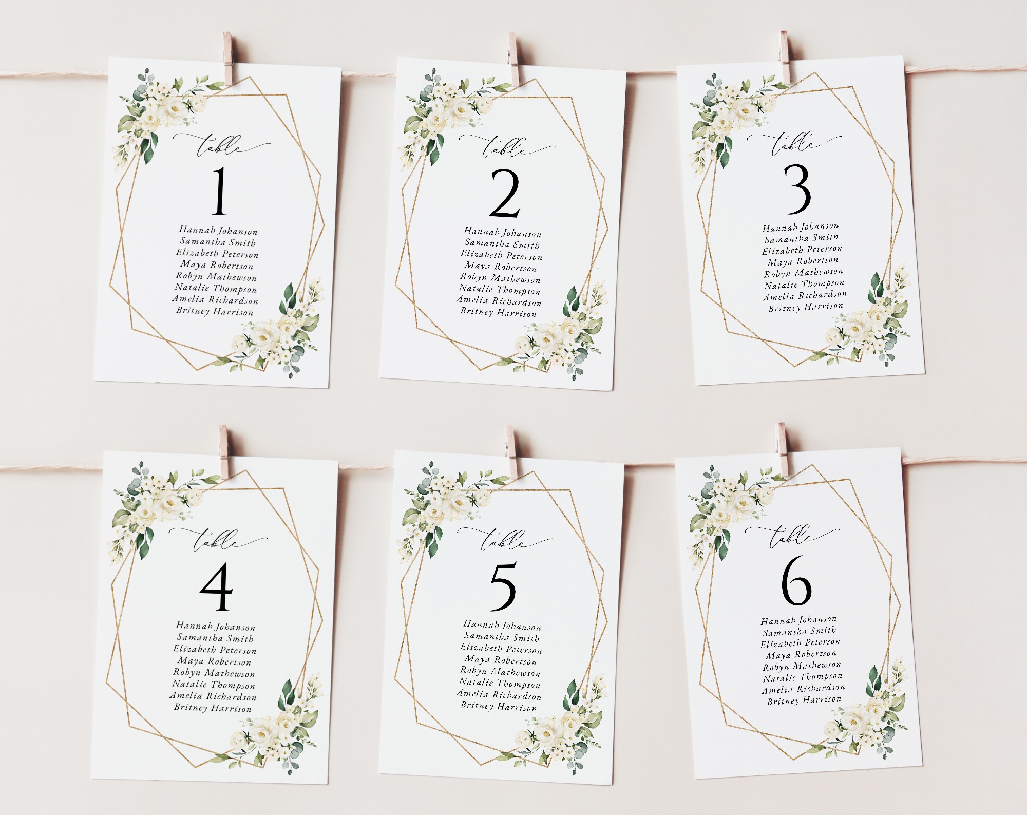 White Flowers Seating Cards, Wedding Stationery, Printable File, Edit Yourself, SH33 White Flowers Seating Cards, Wedding Stationery, Printable File, Edit Yourself, SH33