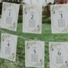 White Flowers Seating Cards, Wedding Stationery, Printable File, Edit Yourself, SH33