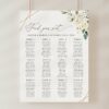 White Flowers Seating Chart, Wedding Sign, Printable File, Edit Yourself, SH33 White Flowers Seating Chart, Wedding Sign, Printable File, Edit Yourself, SH33