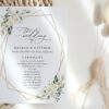 White Flowers Wedding Program, Wedding Stationery, Printable File, Edit Yourself, SH33 White Flowers Wedding Program, Wedding Stationery, Printable File, Edit Yourself, SH33