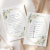White Flowers Wedding Timeline, Wedding Stationery, Printable File, Edit Yourself, SH33 White Flowers Wedding Timeline, Wedding Stationery, Printable File, Edit Yourself, SH33