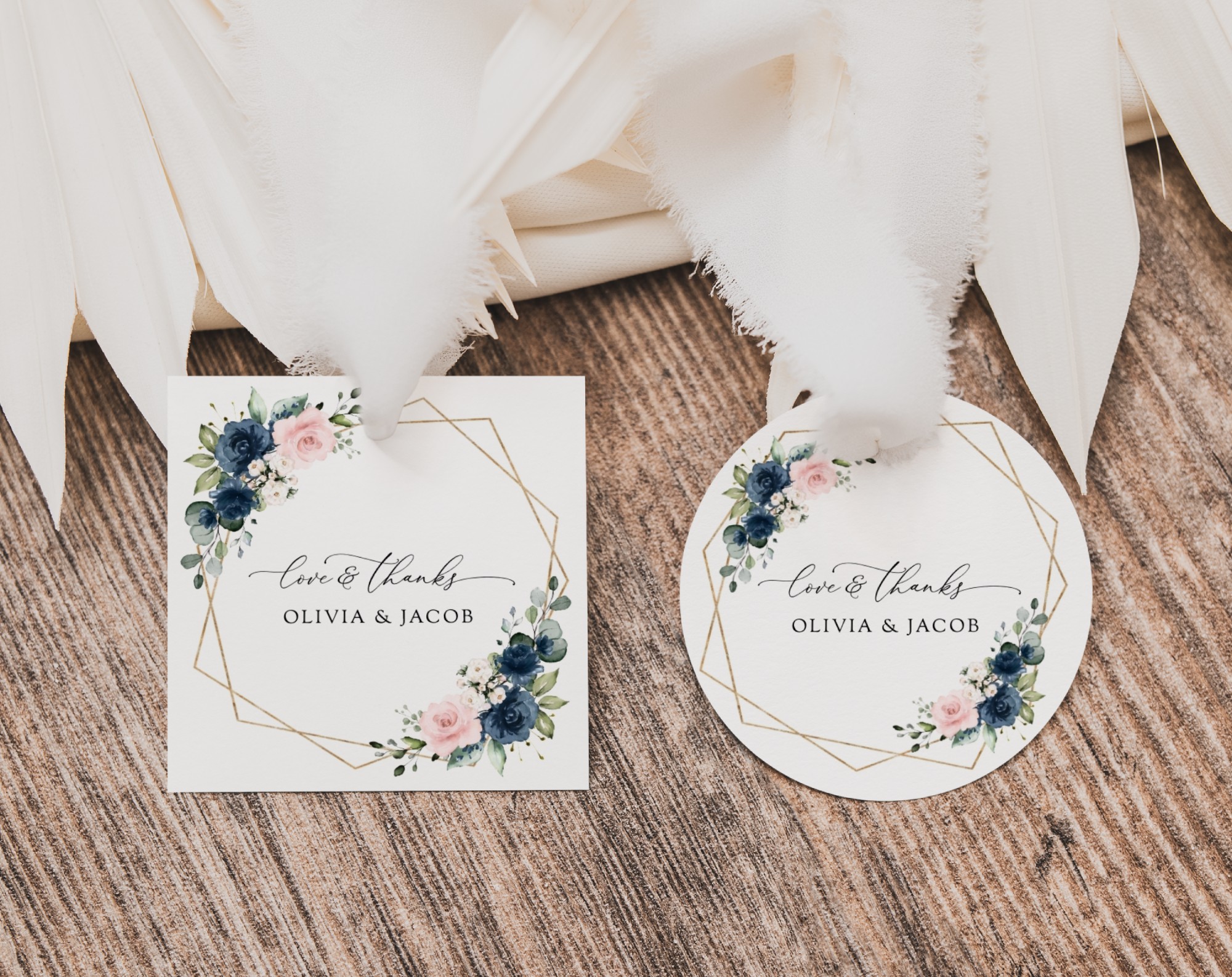 Navy and Pink Flowers Favor Tags, Gift Tags, Party Tags, Wedding, Printable File, Edit Yourself, SH35 Navy and Pink Flowers Favor Tags, Gift Tags, Party Tags, Wedding, Printable File, Edit Yourself, SH35