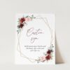 Burgundy and Pink Flowers Custom Sign, Wedding Sign, Printable File, Edit Yourself, SH36 Burgundy and Pink Flowers Custom Sign, Wedding Sign, Printable File, Edit Yourself, SH36