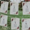 Burgundy and Pink Flowers Seating Cards, Wedding Stationery, Printable File, Edit Yourself, SH36 Burgundy and Pink Flowers Seating Cards, Wedding Stationery, Printable File, Edit Yourself, SH36