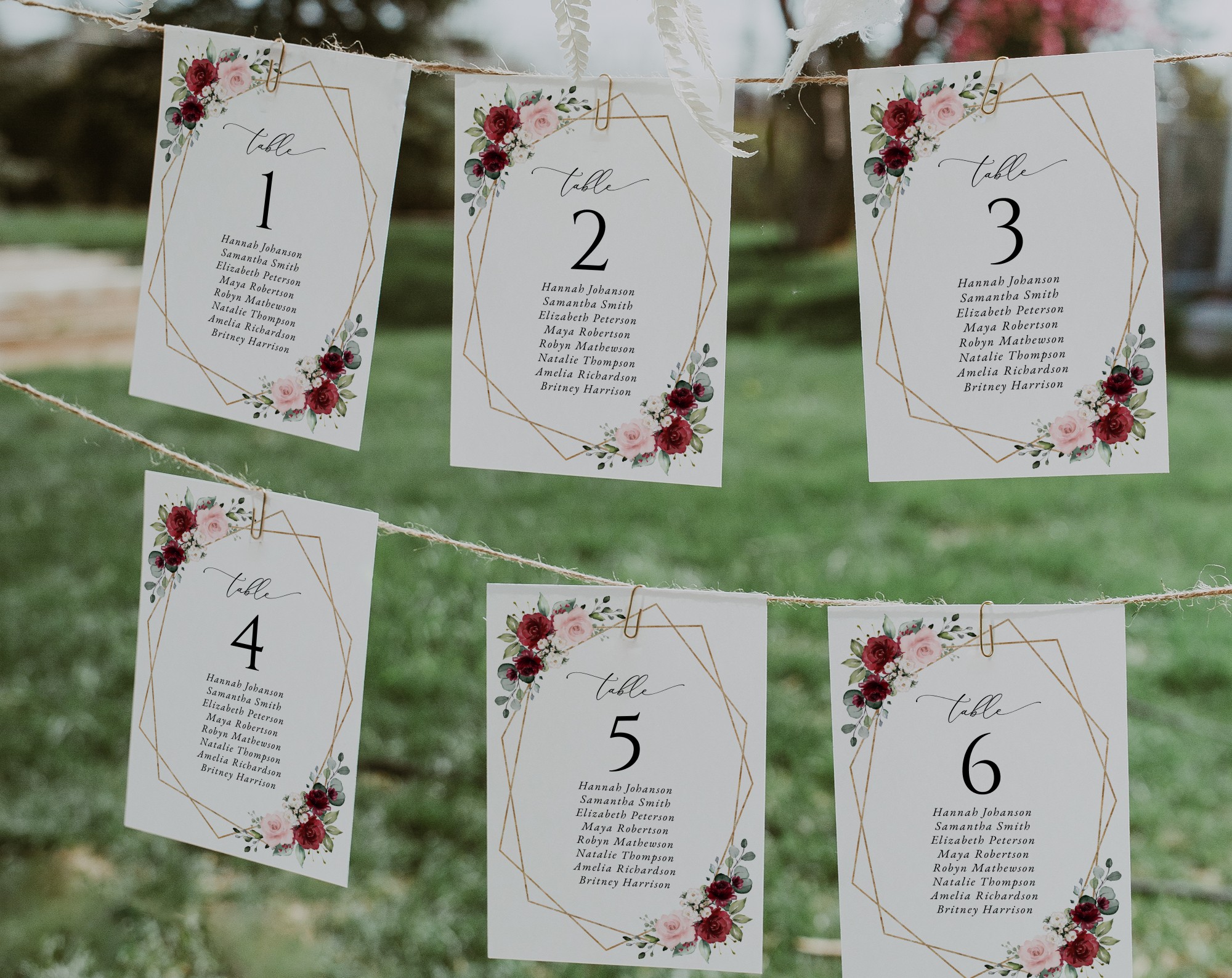 Burgundy and Pink Flowers Seating Cards, Wedding Stationery, Printable File, Edit Yourself, SH36 Burgundy and Pink Flowers Seating Cards, Wedding Stationery, Printable File, Edit Yourself, SH36