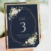 Navy and White Flowers Table Number Sign, Wedding Sign, Printable File, Edit Yourself, SH41 Navy and White Flowers Table Number Sign, Wedding Sign, Printable File, Edit Yourself, SH41