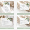 Eucalyptus Leaves Wedding Bundle, Printable File, Edit Yourself, SH45