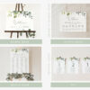 Eucalyptus Leaves Wedding Bundle, Printable File, Edit Yourself, SH45