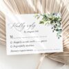 Eucalyptus Leaves Wedding Invitation Suite, Wedding Stationery, Printable File, Edit Yourself, SH45 Eucalyptus Leaves Wedding Invitation Suite, Wedding Stationery, Printable File, Edit Yourself, SH45