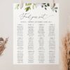 Eucalyptus Leaves Seating Chart, Wedding Sign, Printable File, Edit Yourself, SH45 Eucalyptus Leaves Seating Chart, Wedding Sign, Printable File, Edit Yourself, SH45