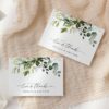 Eucalyptus Leaves Thank You Card, Wedding Stationery, Printable File, Edit Yourself, SH45