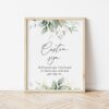 Greenery and Gold Custom Sign, Wedding Sign, Printable File, Edit Yourself, SH46