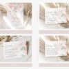 Blush Pink Flowers Wedding Bundle, Printable File, Edit Yourself, SH47 Blush Pink Flowers Wedding Bundle, Printable File, Edit Yourself, SH47