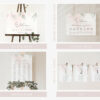 Blush Pink Flowers Wedding Bundle, Printable File, Edit Yourself, SH47 Blush Pink Flowers Wedding Bundle, Printable File, Edit Yourself, SH47
