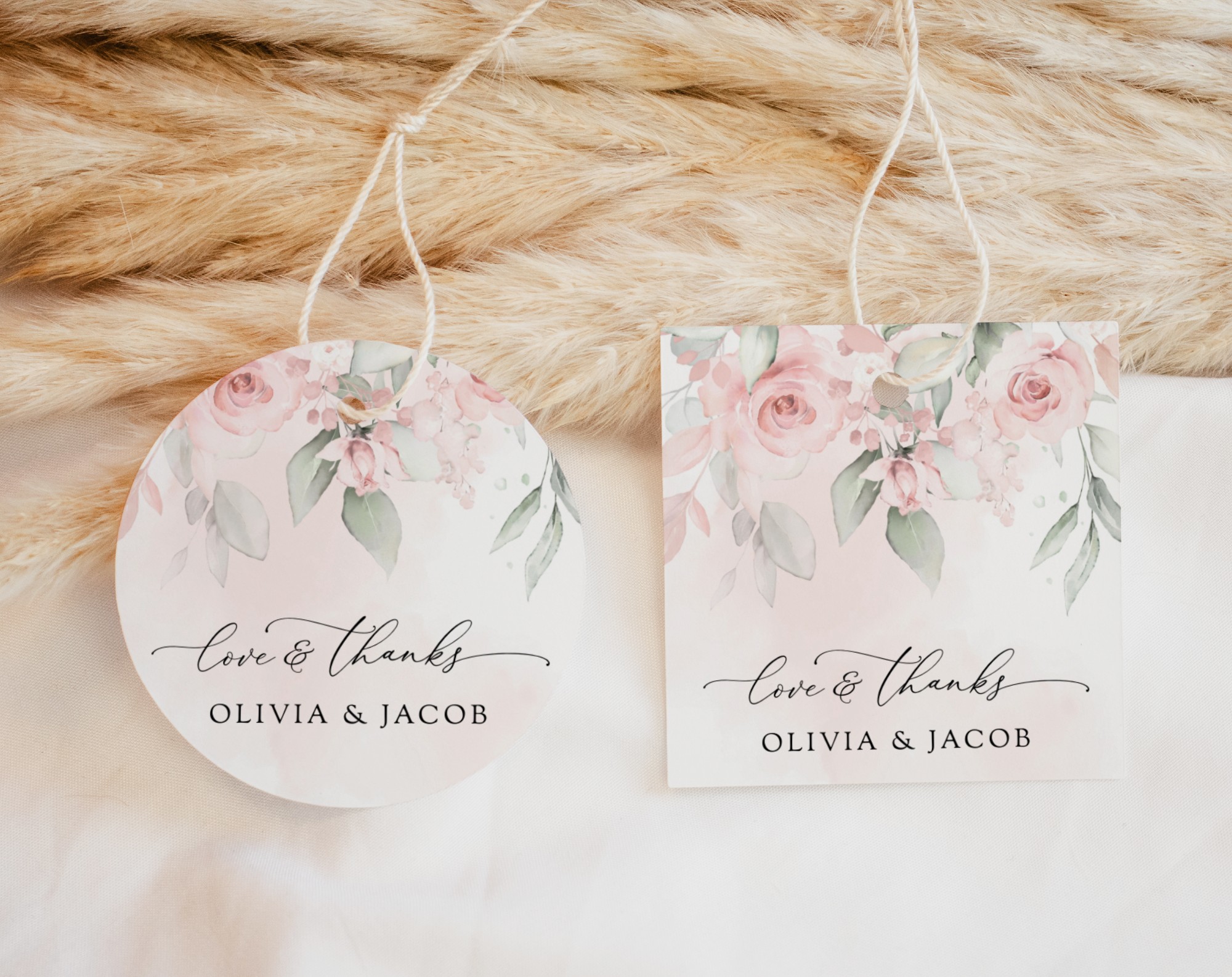 Blush Pink Flowers Favor Tags, Gift Tags, Party Tags, Wedding, Printable File, Edit Yourself, SH47 Blush Pink Flowers Favor Tags, Gift Tags, Party Tags, Wedding, Printable File, Edit Yourself, SH47