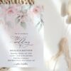 Blush Pink Flowers Wedding Invitation Suite, Wedding Stationery, Printable File, Edit Yourself, SH47 Blush Pink Flowers Wedding Invitation Suite, Wedding Stationery, Printable File, Edit Yourself, SH47