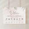 Blush Pink Flowers Order of Events Sign, Welcome Sign, Printable File, Edit Yourself, SH47 Blush Pink Flowers Order of Events Sign, Welcome Sign, Printable File, Edit Yourself, SH47