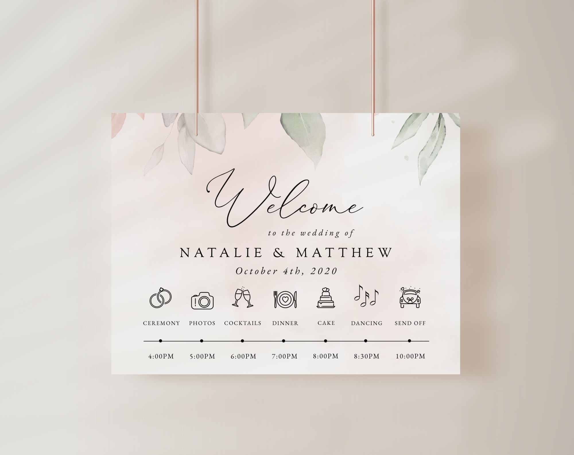 Blush Pink Flowers Order of Events Sign, Welcome Sign, Printable File, Edit Yourself, SH47 Blush Pink Flowers Order of Events Sign, Welcome Sign, Printable File, Edit Yourself, SH47