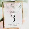 Blush Pink Flowers Table Number Sign, Wedding Sign, Printable File, Edit Yourself, SH47 Blush Pink Flowers Table Number Sign, Wedding Sign, Printable File, Edit Yourself, SH47