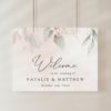 Blush Pink Flowers Welcome Sign, Wedding Sign, Printable File, Edit Yourself, SH47 Blush Pink Flowers Welcome Sign, Wedding Sign, Printable File, Edit Yourself, SH47