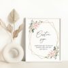 Pink Flowers Custom Sign, Wedding Sign, Printable File, Edit Yourself, SH48 Pink Flowers Custom Sign, Wedding Sign, Printable File, Edit Yourself, SH48