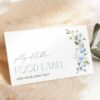 Blue Flowers Food Label, Bridal Shower Decoration, Printable File, Edit Yourself, SH49 Blue Flowers Food Label, Bridal Shower Decoration, Printable File, Edit Yourself, SH49